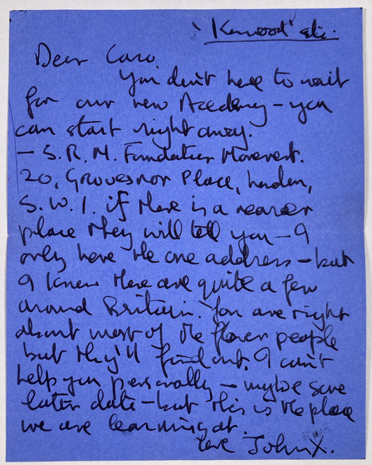 John Lennon transcendental meditation letter auction