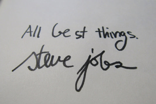 Steve Jobs autographs